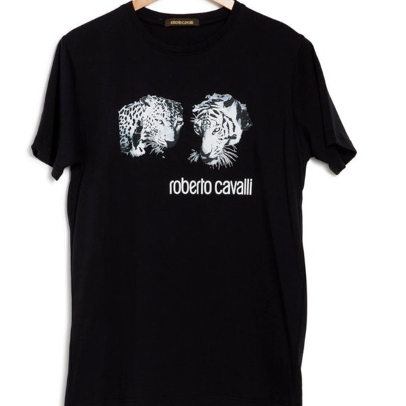 NWT Roberto Cavalli Big Cat Logo T-Shirt $290 - Picture 3 of 3